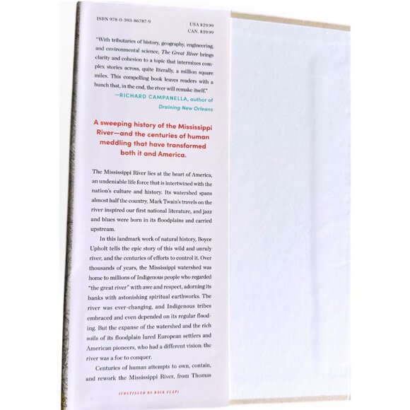 HARDCOVER The Great River: The Making and Unmaking of the Mississippi NEW - Picture 3 of 3